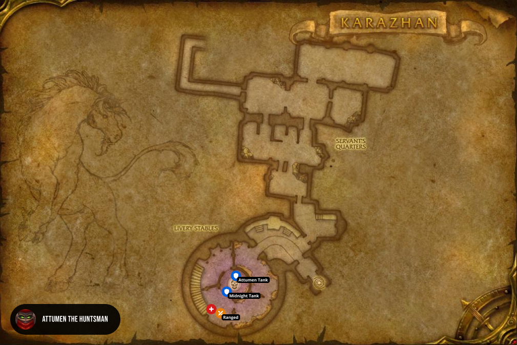 Attumen the Huntsman Positioning